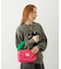 CHERRY QUILTED FUR HANDLE BAG