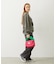 CHERRY QUILTED FUR HANDLE BAG