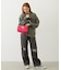 CHERRY QUILTED FUR HANDLE BAG