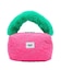 CHERRY QUILTED FUR HANDLE BAG