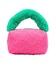 CHERRY QUILTED FUR HANDLE BAG