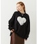 HEART FOIL PRINT L/S TEE