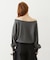 WASHED OFF SHOULDER TOP