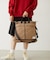 CHERRY QUILTED HELMET BAG