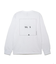 SQUARE AND LOGO PRINT L/S TEE