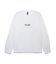 SQUARE AND LOGO PRINT L/S TEE