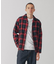 PLAID ITALIAN COLLAR L/S SHIRT