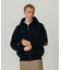 ELBOW PATCH ZIP OPEN SWEATSHIRT