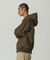 ELBOW PATCH ZIP OPEN SWEATSHIRT