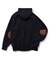 ELBOW PATCH ZIP OPEN SWEATSHIRT