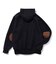 ELBOW PATCH ZIP OPEN SWEATSHIRT