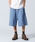 SHORT BAGGY DENIM PANTS
