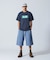 SHORT BAGGY DENIM PANTS
