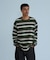 STRIPED L/S TEE
