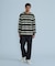 STRIPED L/S TEE