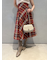 ロービングチェックロングスカート