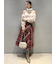 ロービングチェックロングスカート
