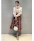 ロービングチェックロングスカート