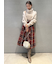 ロービングチェックロングスカート