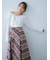 ロービングチェックロングスカート