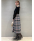 ロービングチェックロングスカート