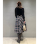 ロービングチェックロングスカート