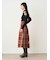 ロービングチェックロングスカート