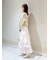 プリーツティアードチュールスカート