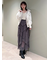 プリーツティアードチュールスカート