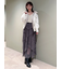 プリーツティアードチュールスカート