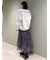プリーツティアードチュールスカート