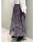 プリーツティアードチュールスカート