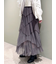 プリーツティアードチュールスカート