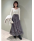 プリーツティアードチュールスカート