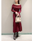 【WEB限定サイズあり】オフショルボタンニットワンピース