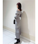 【WEB限定サイズあり】オフショルボタンニットワンピース