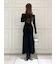 【WEB限定サイズあり】オフショルボタンニットワンピース