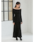 【WEB限定サイズあり】オフショルボタンニットワンピース