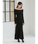 【WEB限定サイズあり】オフショルボタンニットワンピース