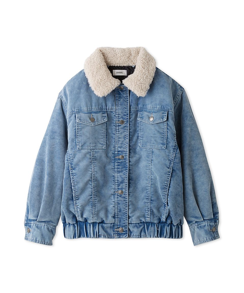 新品❣️スナイデル ❣️ 衿ボアコーデュロイブルゾン　WHT 衿ボアコーデュロイブルゾン｜スナイデルの通販｜&mall（アンド