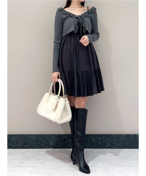 新作新品　スナイデル♡ カーデセットキャミミニワンピース カーデセットキャミミニワンピース｜スナイデルの通販｜&mall