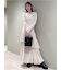 アシメリブニットコンビワンピース