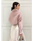 アシメリブニットコンビワンピース