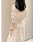 ジャガードプリーツワンピース