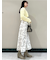 リボンプリントワンピース