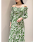 リボンプリントワンピース