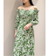 リボンプリントワンピース