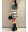 ツイードフレアミニスカート