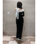 フロントクロスニットワンピース