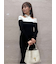 フロントクロスニットワンピース
